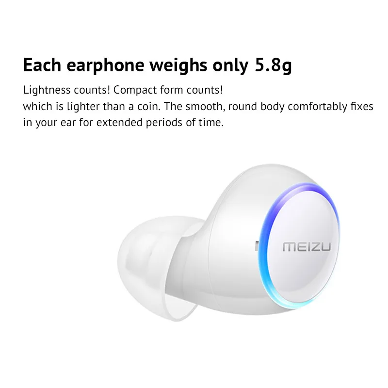 Meizu POP TW50 True TWS двойные беспроводные Bluetooth наушники Мини Bluetooth 4,2 гарнитура безграничная двойная беспроводная конструкция для телефона