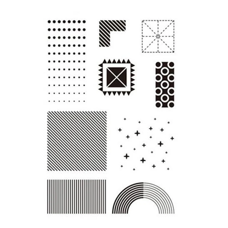 

New Stars Stripes Pattern Transparent Clear Stamps Silicone Seal for DIY Scrapbooking Card Making Photo Album Decoration Crafts