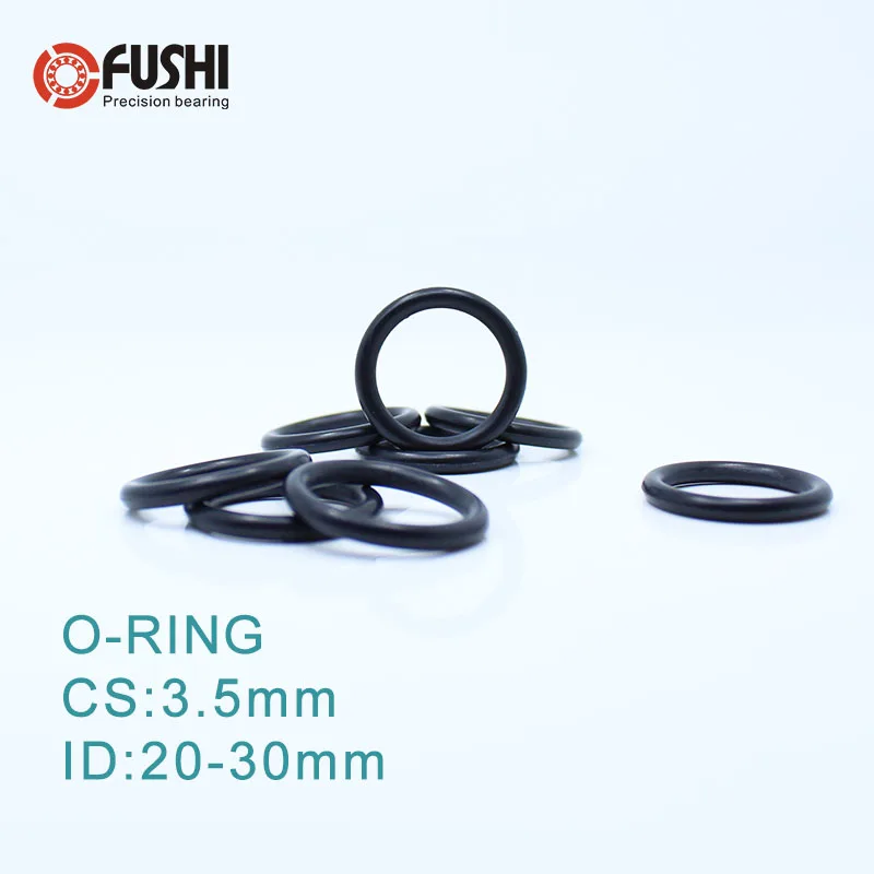 CS3.5mm ЭПДМ уплотнительное кольцо ID 20/21/22/23/24/24 6/25/26/27/28 * 3.5mm50PCSO кольцевая прокладка