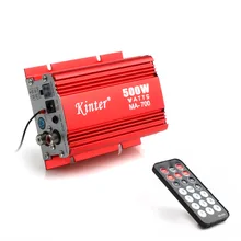Kinter-amplificador de áudio ma-700, suporta entrada usb, mp3, fm, controle remoto, para carros e motos