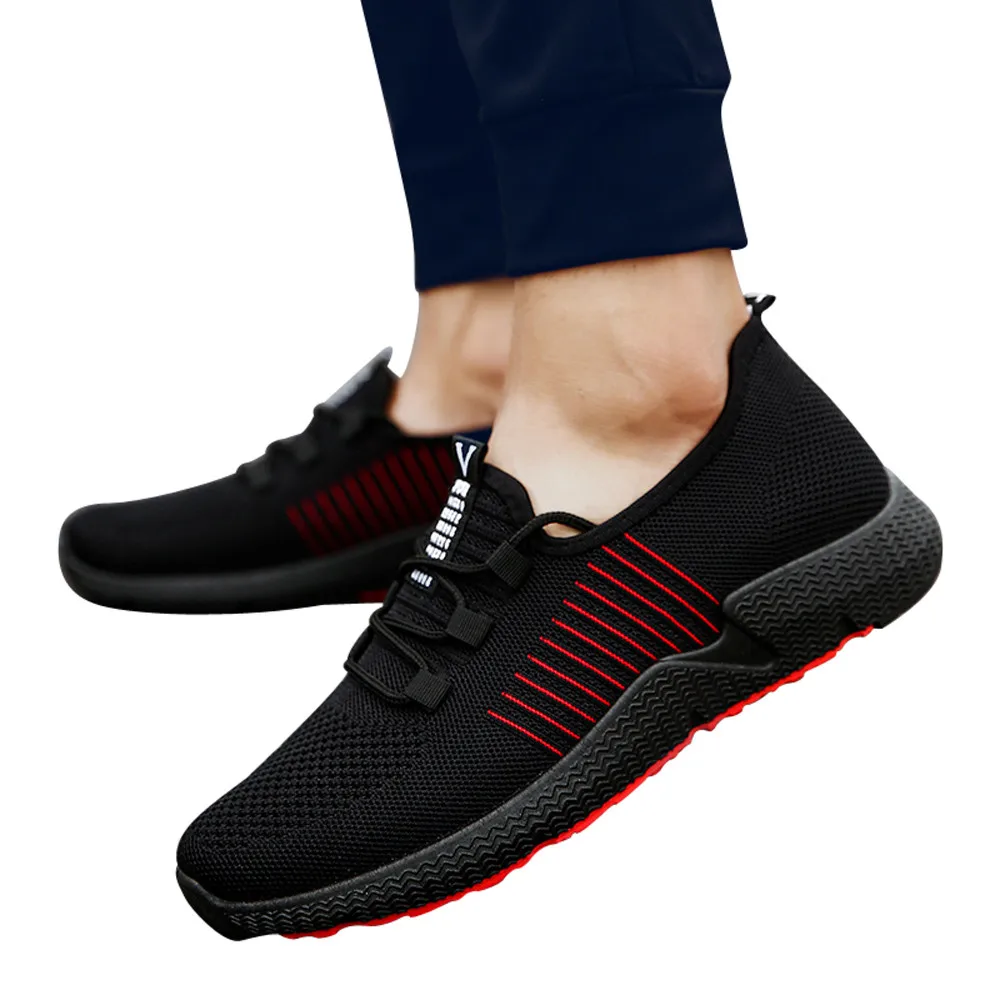 Summer Breathable Men Casual Shoes Lightweight Cushion Walking Shoes ...