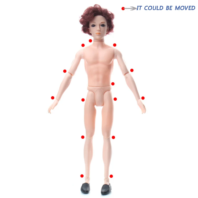 Мужской голая кукла мальчик 30 см/14 11 подвижные человек шарнирной куклы бойфренда стильны телесного цвета для маленьких мальчиков кукла-подружка игрушки для детей