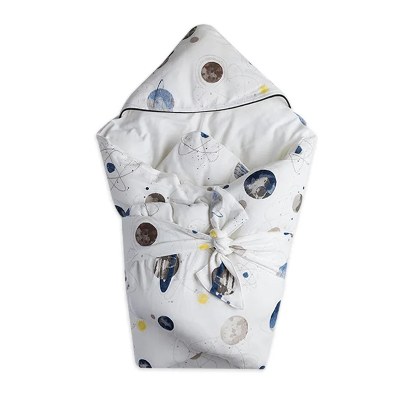 87X85 см, высокое качество, Осень-зима, хлопок, Товары для новорожденных, детское одеяло, тонкое одеяло для новорожденных, утолщенная пеленка для 0-18 месяцев - Цвет: planet