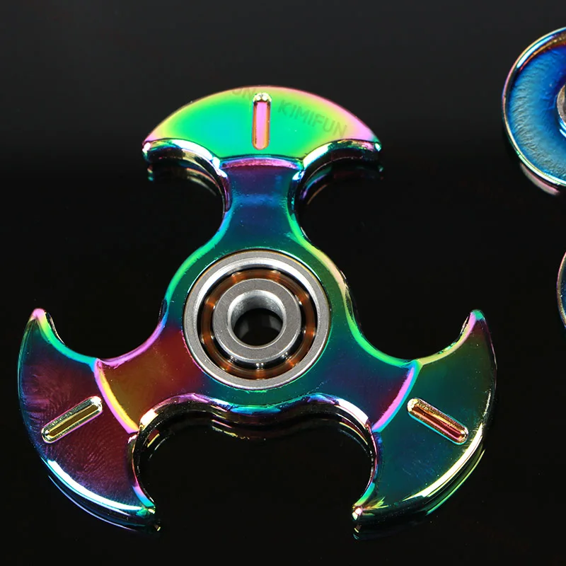 Красочные мини томагавк Непоседа игрушки ручной Spinner Для аутизма и СДВГ Дети/Взрослых Смешные Анти Стресс 606 сталь подшипник KIMIFUN