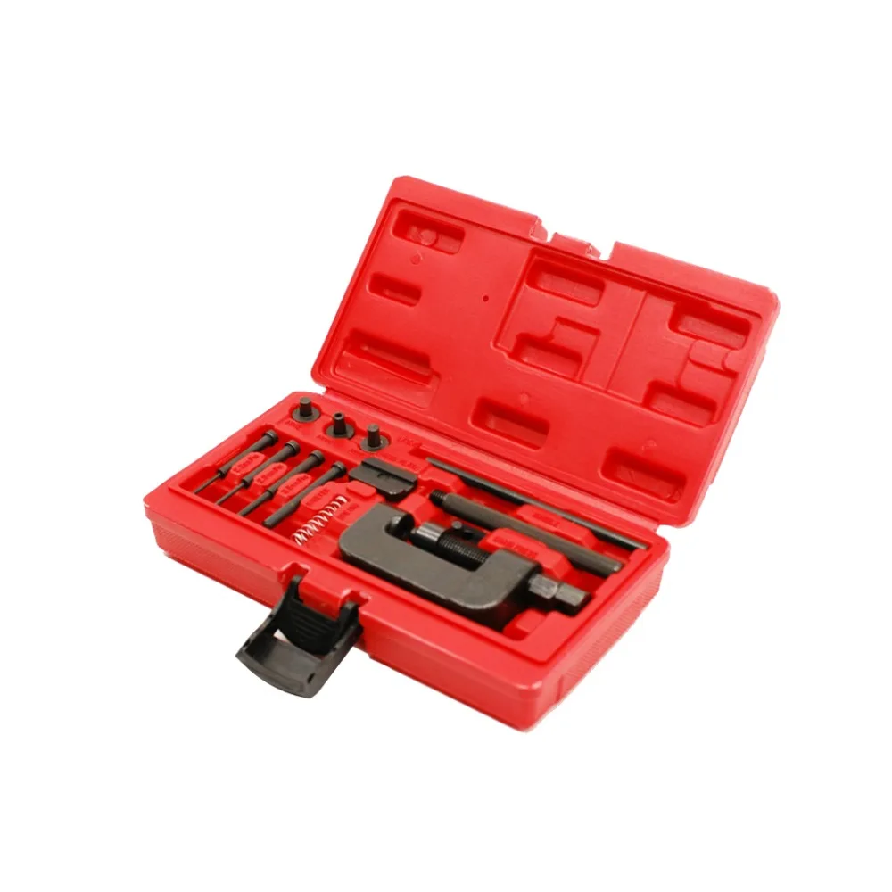 

Motorcycle Chain Demolition Tool Kit Bicycle Chain Removal Tools Chain Cutter Breaker Riveting Rivet Tool