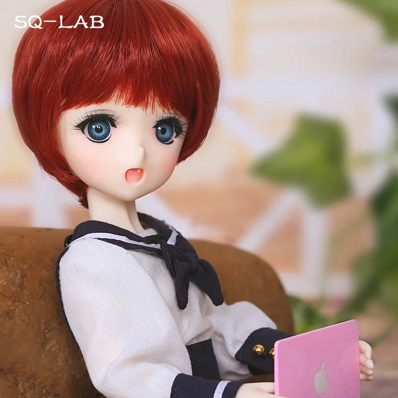 SQ Lab_ Moe Chibi 31 см 1/6 BJD SD Модель из смолы для маленьких девочек и мальчиков куклы с свободными глазами Высокое качество подарки на день рождения магазин полный набор OUENEIFS