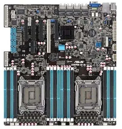  ASUS Z9PR-D16 X79 two-way server host rendering game multi-open support E5-2680V2 used 90% new