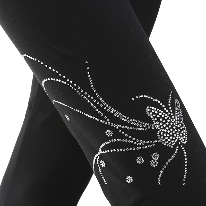 Customized Figure Skating Suits Jacket and Pants Long Trousers for Girl Women Training Patinaje Ice Skating Warm Gymnastics 7