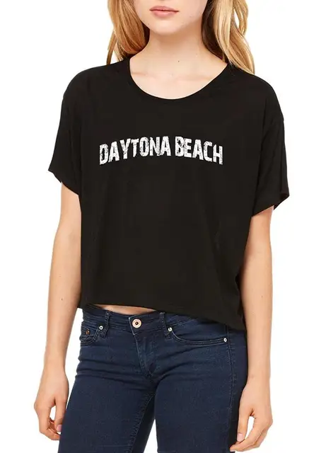 Performance T Shirt By Design Artix Daytona Beach Florida Resort Performance T Shirt By Design Artix Daytona Beach Florida Resort Travel Women Flowy Boxy