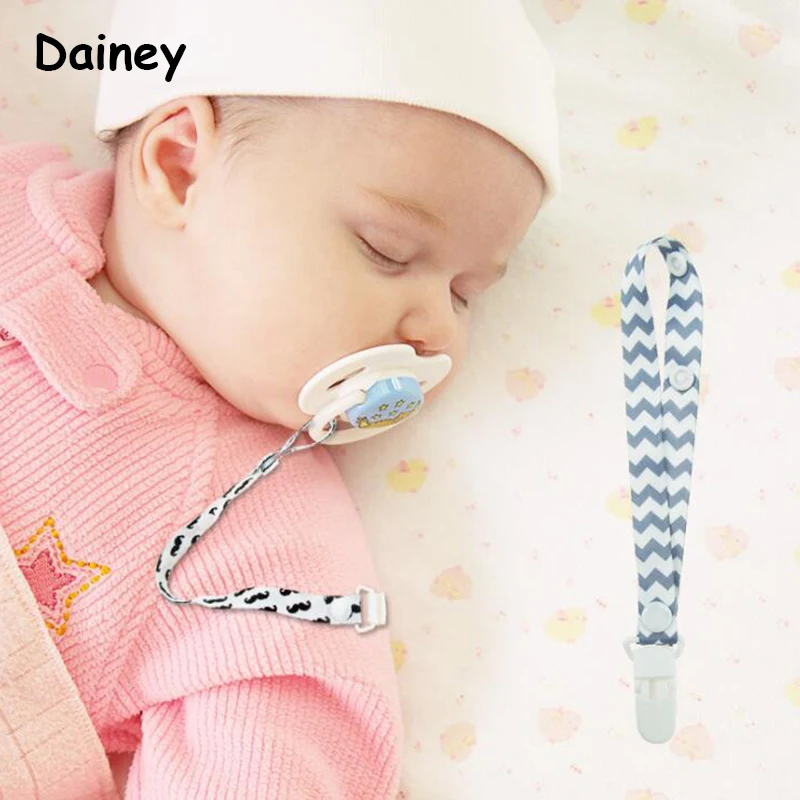 

New Baby Pacifier Clip Chain Ribbon Holder Chupetas Soother Pacifier Clips Leash Strap Nipple Holder For Infant Feeding BNZ13