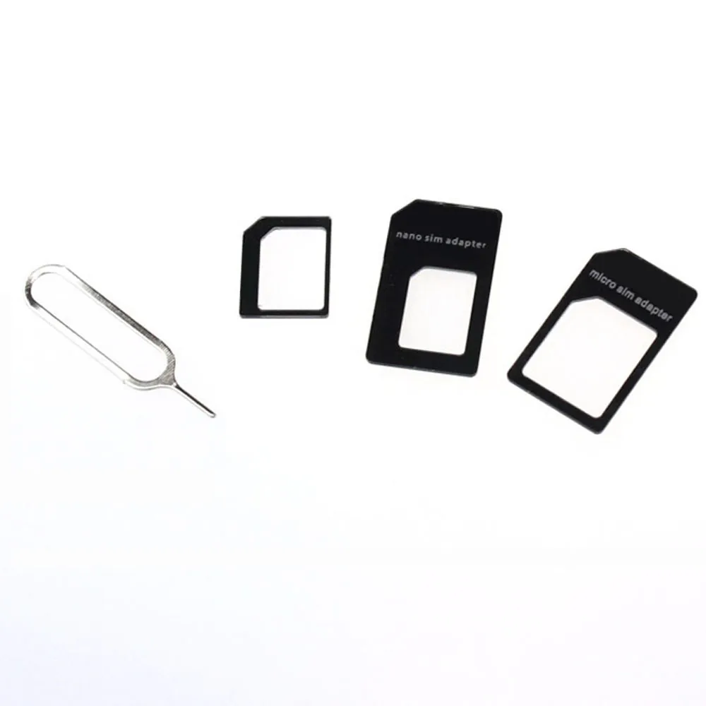 

Dropship Retail Version Best Quality With Pin Convert Nano SIM Card to Micro Standard Adapter For iPhone and for Samsung *30