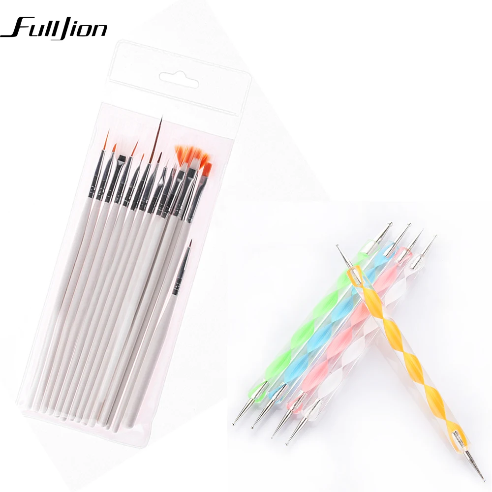 Fulljion 20pcs Nail Art Design Set Dotting Painting ...