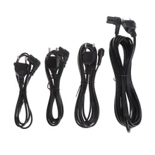 1/2/3/5m 2 Pin штепсельная вилка европейского стандарта на правый угол поворота влево Рисунок 8 C7 штекер Мощность кабель