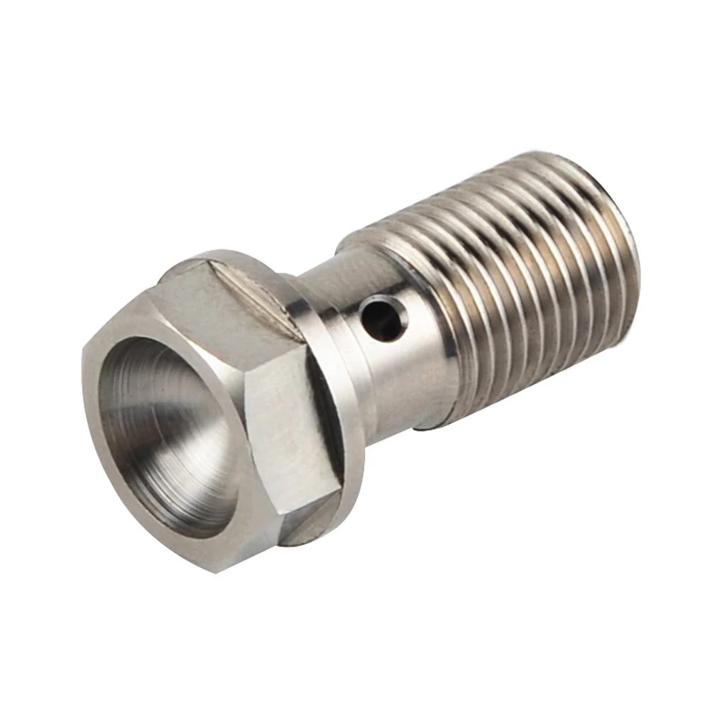 

Titanium Alloy Banjo Bolt M10 x 1.0 Pitch 25mm Thread For Brembo Single Brake Line for BMW Ducati KTM Husqvarna Triumph Aprilia
