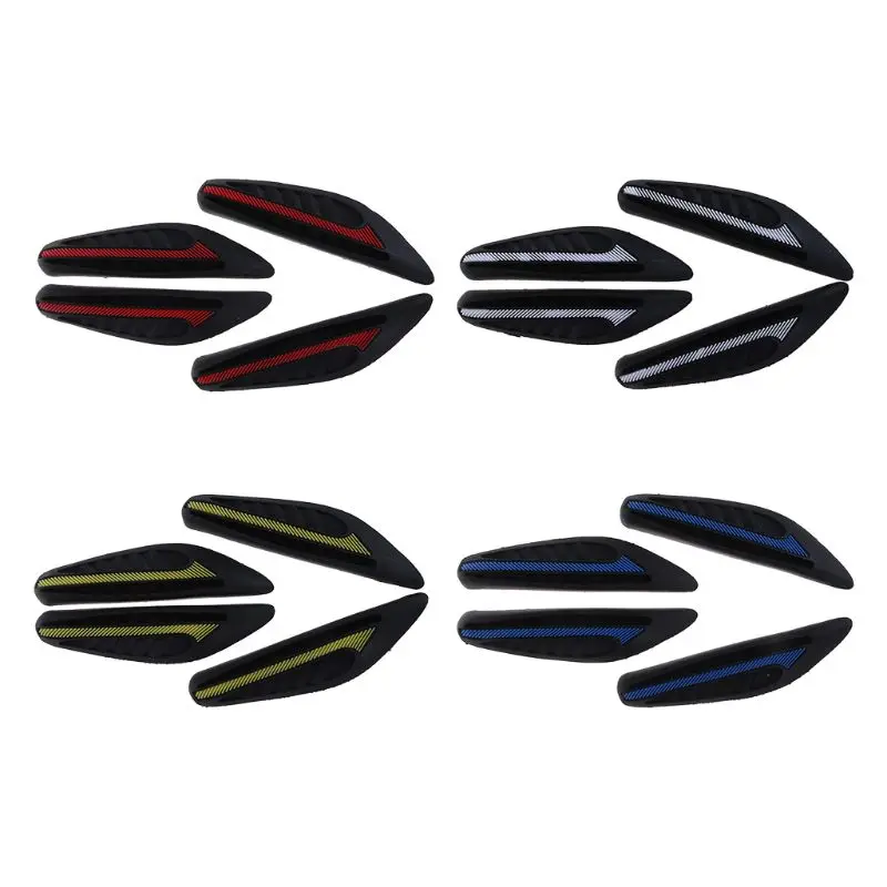 

4Pcs/Set Car Door Anti-collision Strip Car Sticker Side Edge Protection Rubber Door Guard Protector 4 Colors