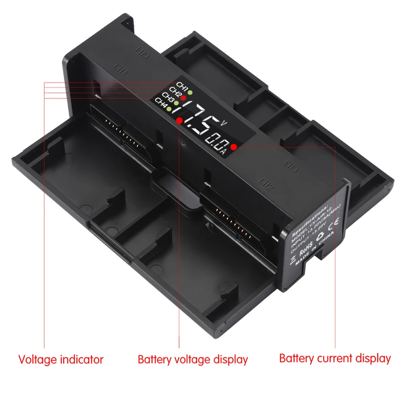 4 in 1 Battery Charger Hub For DJI mavic 2 pro zoom drone Accessories 1 (10)