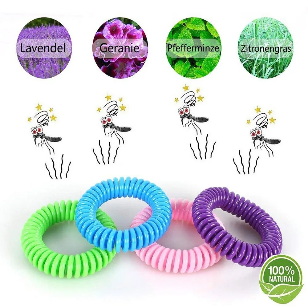 3 шт./лот, разные цвета, браслет от комаров, анти-москитный браслет, браслет от комаров, браслет для детей от комаров