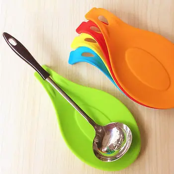 

Random Color Multi Mat Kitchen Tools Silicone Mat Insulation Placemat Heat Resistant Put A Spoon cozinha Accessories