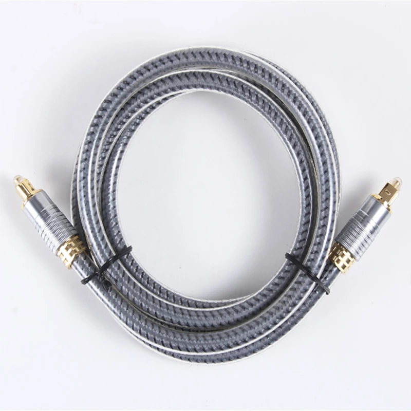 

Top Grade OD8.0mm Spdif Optical Cable Gold-Plated Connector Digital Fiber Optical Toslink Audio cable 3m