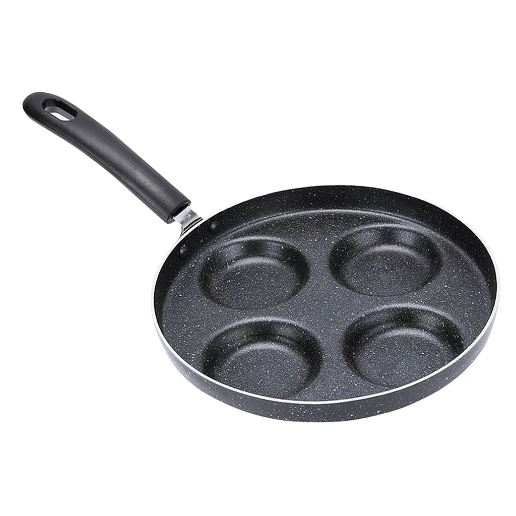 1pcs 4 Holes Non-Stick Frying Pan Egg Tool Cookware Kitchen Supply 24cm