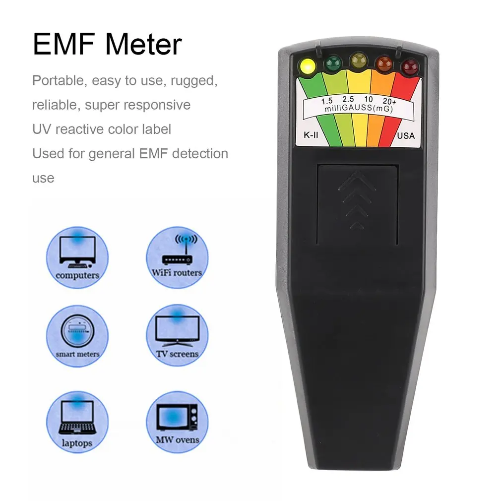 Измеритель EMF электромагнитный дозиметр ручной Мини цифровой ЖК-Дозиметр Тестер для исследования вредной экспозиции измерения