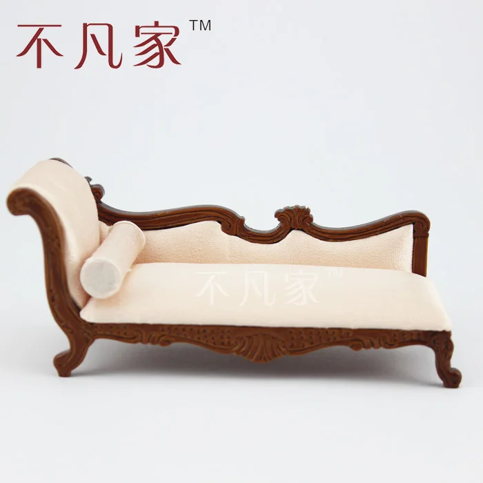 Кукольный домик 1/12 масштаб миниатюрная мебель ручной резной ткань хороший диван/гостиная