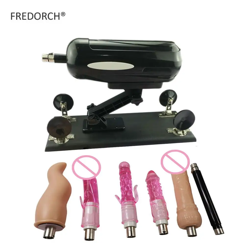  FREDORCH F2 Massage Tool Automatic Sex Machine Gun with 6 Accessories Dildo Adjustable Speed ​