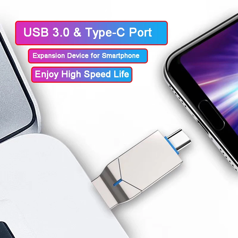 Металлический USB флеш накопитель LEIZHAN 64 ГБ Type C для смартфона 128 Тип 32 ГБ|USB