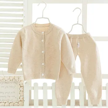 

2017 Newborns Baby Boy Girl Long Sleeve Clothing Sets Warm Outerwear Toddler Clothes Suit Cotton Sweater Clothes Set for Infant
