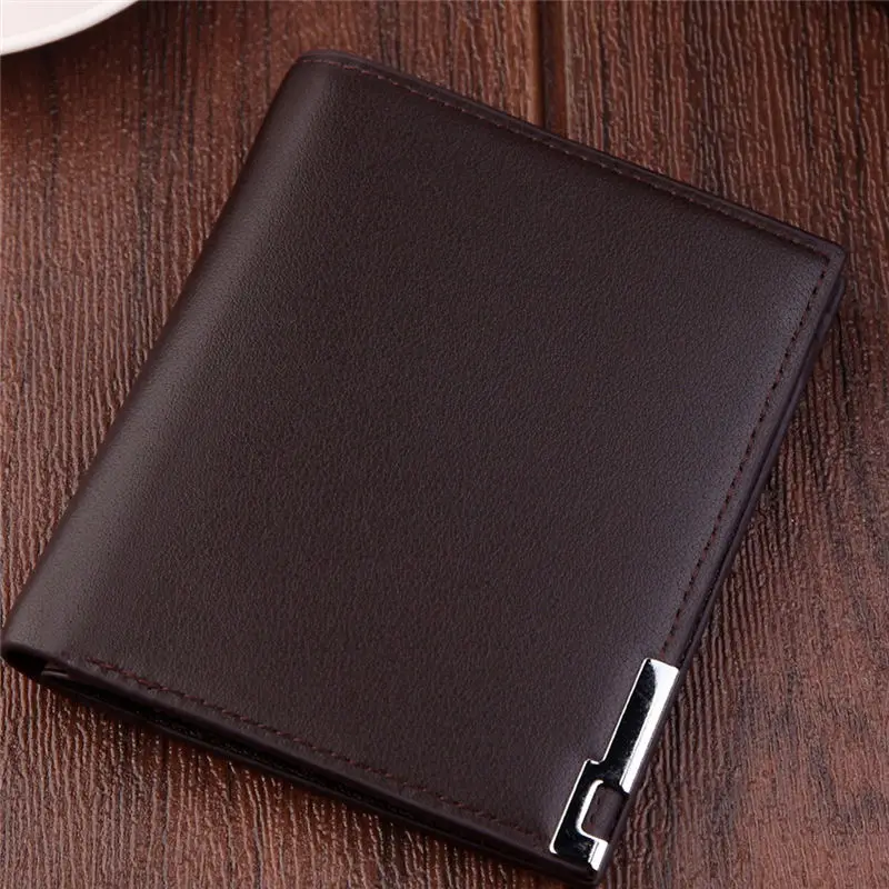 Men's Short Fashionable Multi - card Slim Leather Coin Purse men's wallet clutch portfel cuzdan billetera carteira 40MA1511