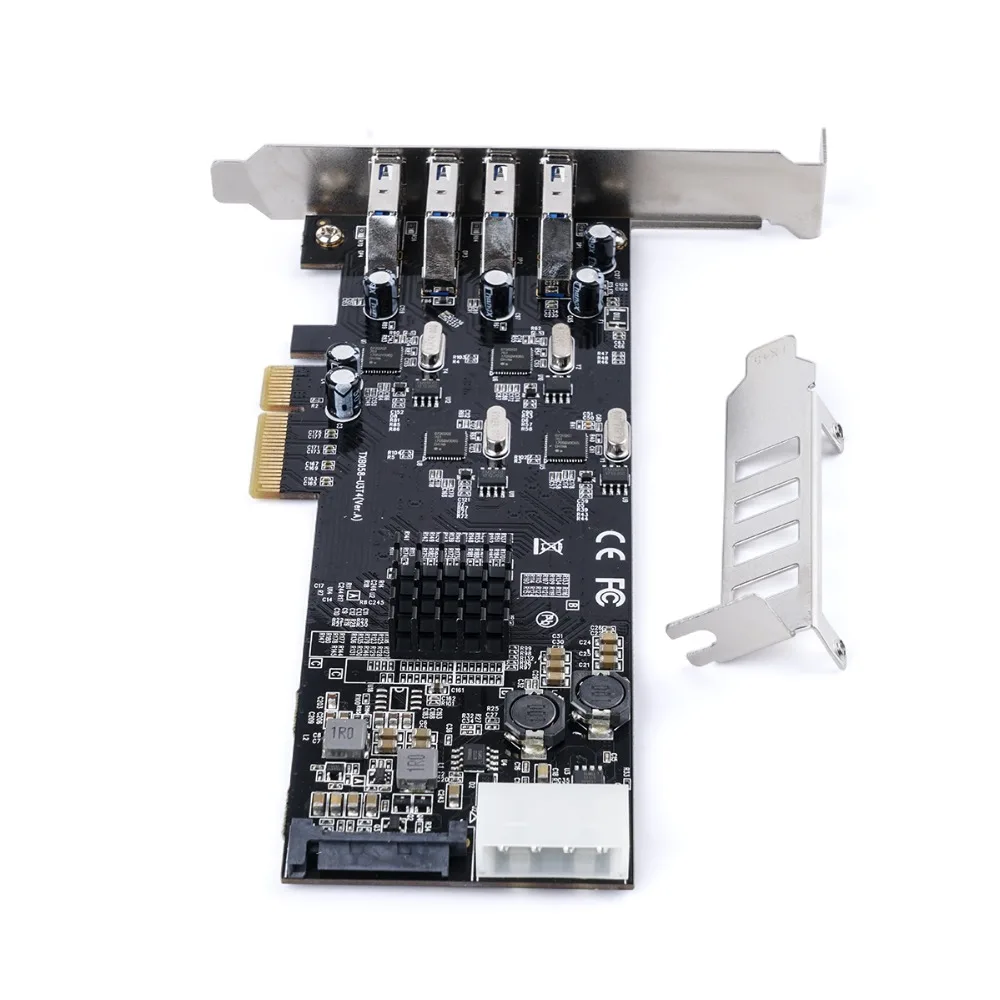 Карта расширения ORICO с 4 портами PCIE на независимая USB 3 0 PCI e X4 совместим E X8 X16|Платы