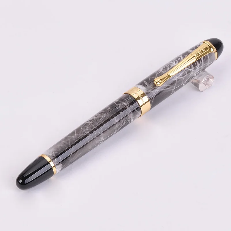 Jinhao X450 классический толстый корпус 1,0 мм изогнутое перо каллиграфия ручка высокого качества металлическая перьевая ручка Роскошные чернила подарочные ручки для письма - Цвет: 17