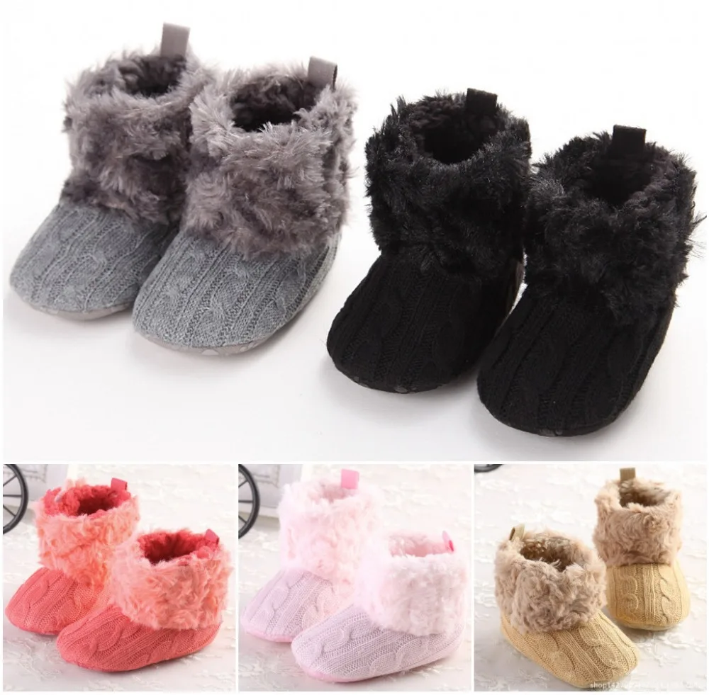 Winter Infant Toddler Kids Newborn Baby Girls Boys Booties Booty Indoor Soft Sole Crib Bebe