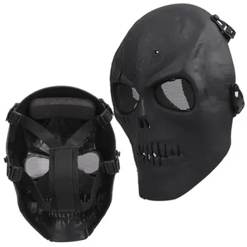 

Skull Skeleton Airsoft Paintball BB Gun Full Face Protect Mask Shot Helmets Foam Padded Inside New