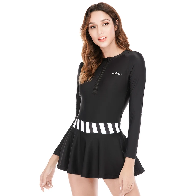 long sleeve swimsuit tummy control