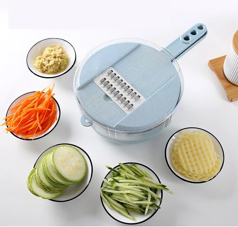 

Muti Functional Vegetable Grater Kitchen Manual Vegetable Food Prosessor Potato Onion Carrot Mandoline Cutter