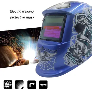 

Solar Auto Darkening Electric Welding Mask/Helmet/Welder Cap/Welding Lens For Welding Protective Helmet With Pirate Pattern