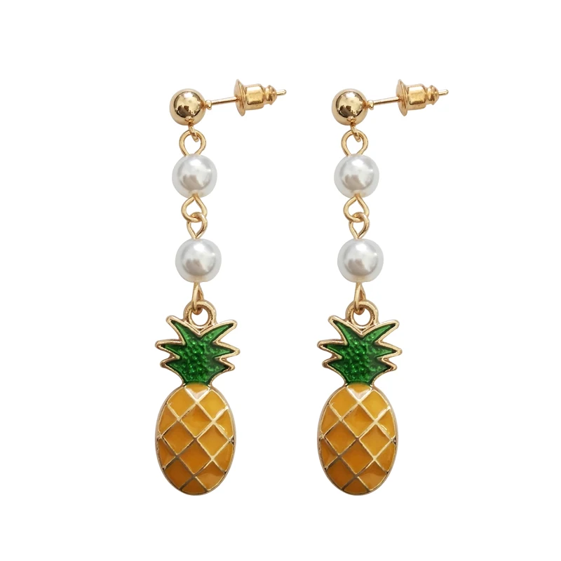 tropical statement earrings