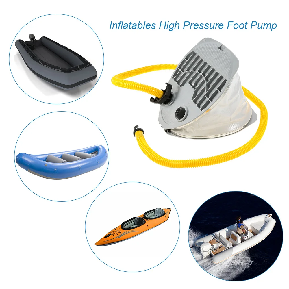 

Foot Pump for Inflatable Boat Kayak Catamaran SUP Board Drifting Boat 3L / 5L High Pressure Foot Pump Air Pump with Hose Adaptor