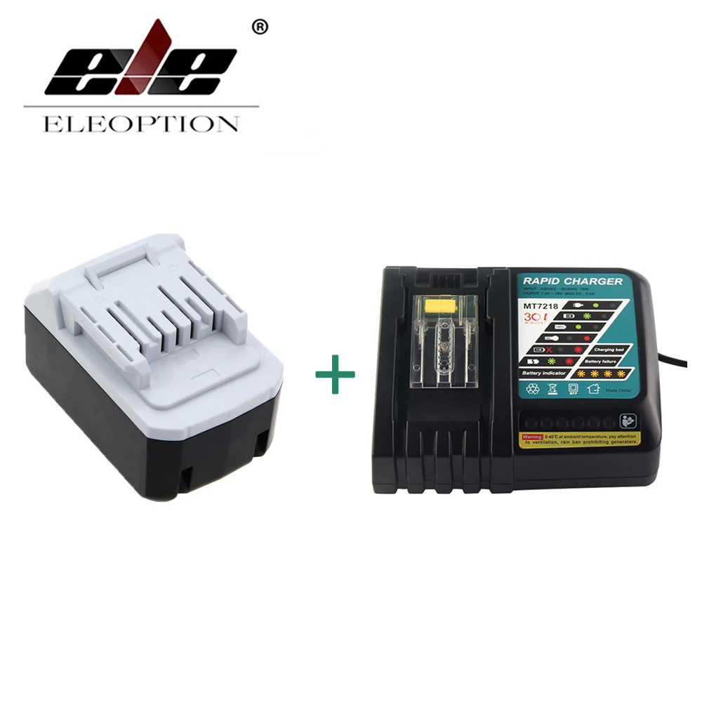 ELEOPTION 18 В 4000 мАч Батарея для Makita BL1813G DF457D HP457D JV183D TD127D UR180D UH522D CL183D Мощность