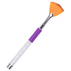 Стержень фиолетовый дрель ручки вентилятор формы ногтей щетка УФ-гель градиент Цвет живопись 3D Типсы для маникюра изображения рисунок