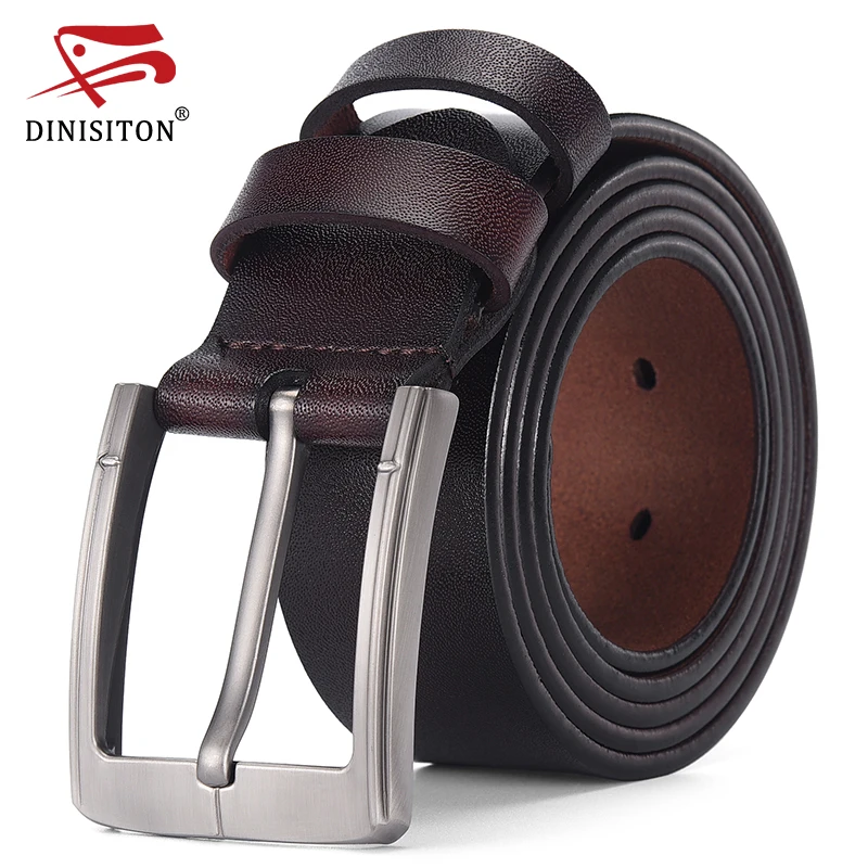 DINISITON Genuine Leather Belt Men Luxury Designer Strap Brand Belts For Male Vintage High Quality Cowhide fashion Cummerbunds