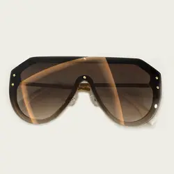 Высокое качество женские большие размеры Овальные Солнцезащитные очки 2019 Модные Винтажные зеркальные солнцезащитные очки Oculos De Sol Feminino с