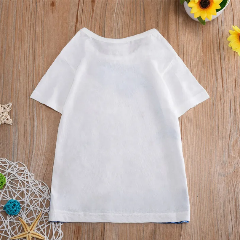 2019 new Toddler Kids Baby Boys Girls Clothes Short Sleeve Cartoon Tops T-Shirt Blouse fashion cute design #4m26 (9)