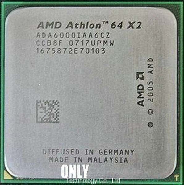 AMD Athlon 64X2 6000+ 3,0 ГГц Кэш 2 Мб двухъядерный процессор Разъем AM2 ada6000ia6cz 940 pin Рабочая