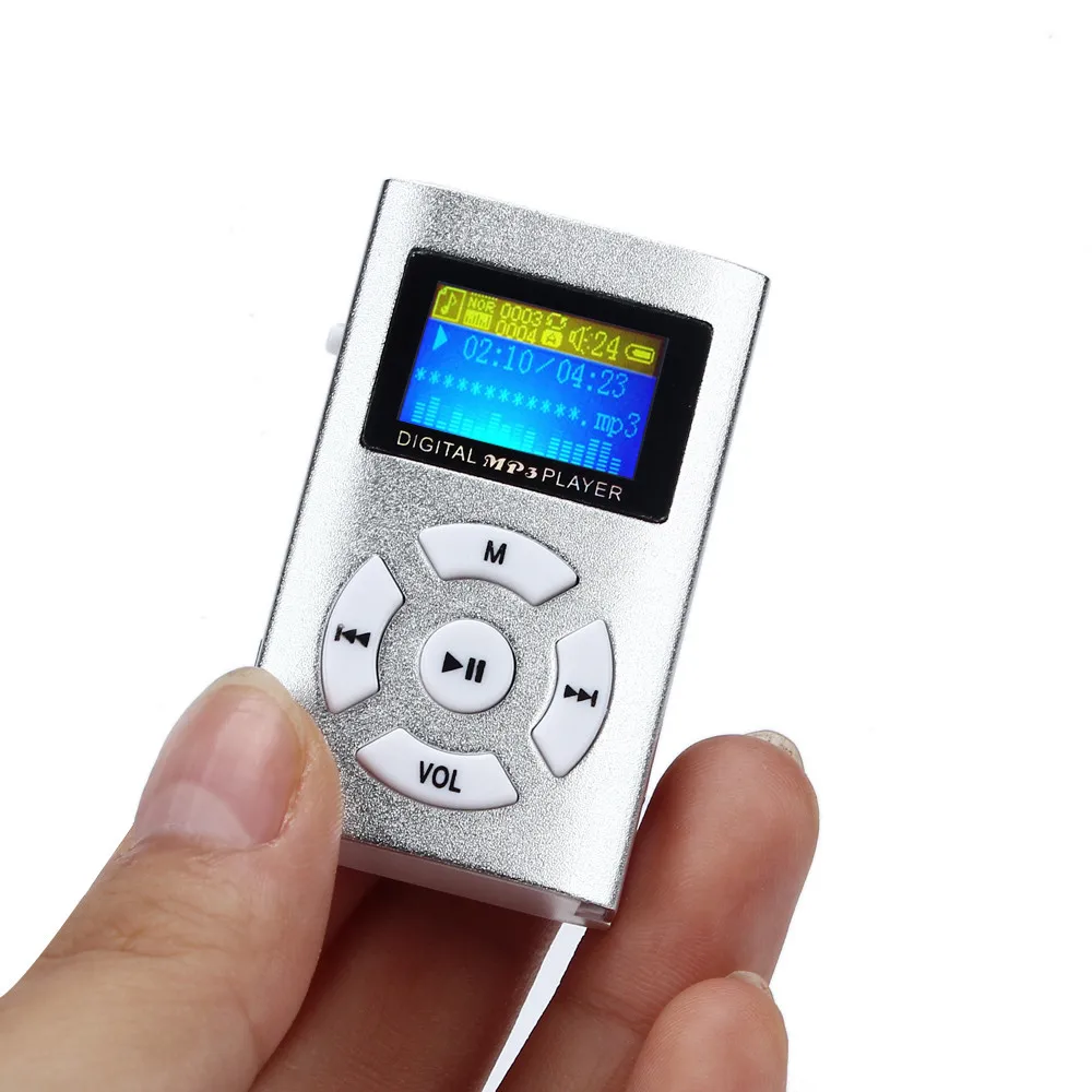 Горячая USB мини Спорт MP3 плеер ЖК-экран Портативный MP3-Player Поддержка 32 ГБ Micro SD TF карты# OR300