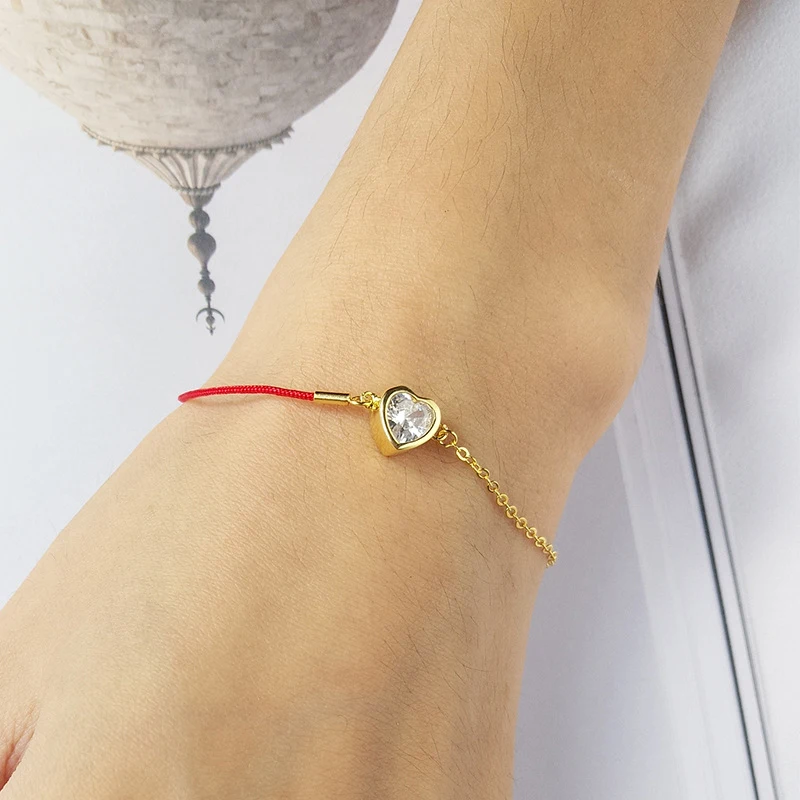 

Peri'sBox 925 Sterling Sliver Tiny Small Heart Bracelets For Women Simple Layered Bracelet Statement Chain Charm Bangles Bijoux