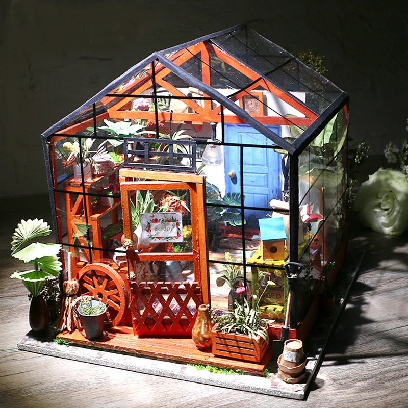 diy miniature greenhouse kit