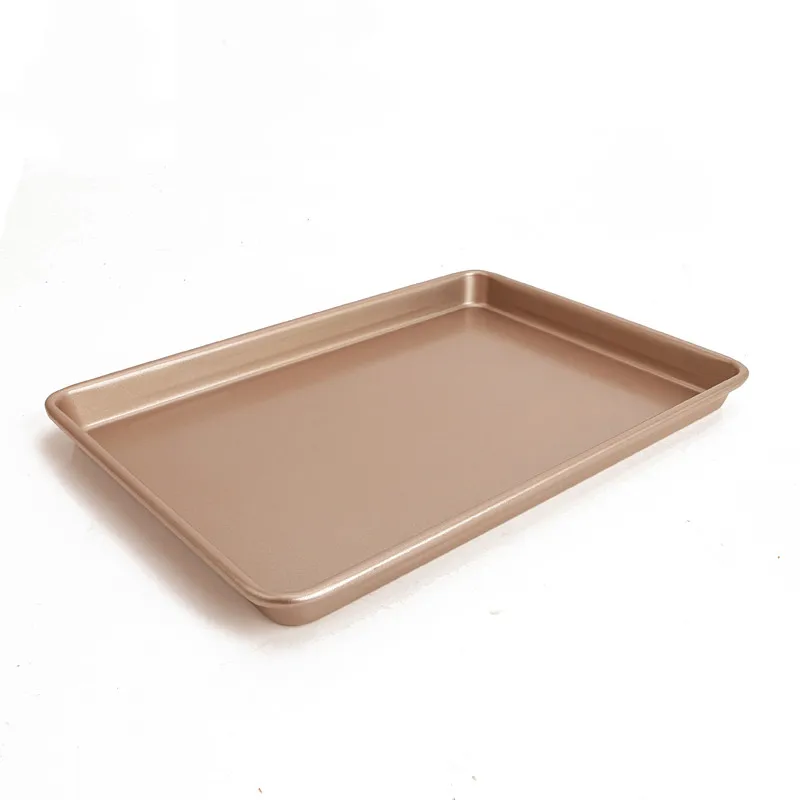 Large non stick rectangular shallow baking tray nougat pot, household