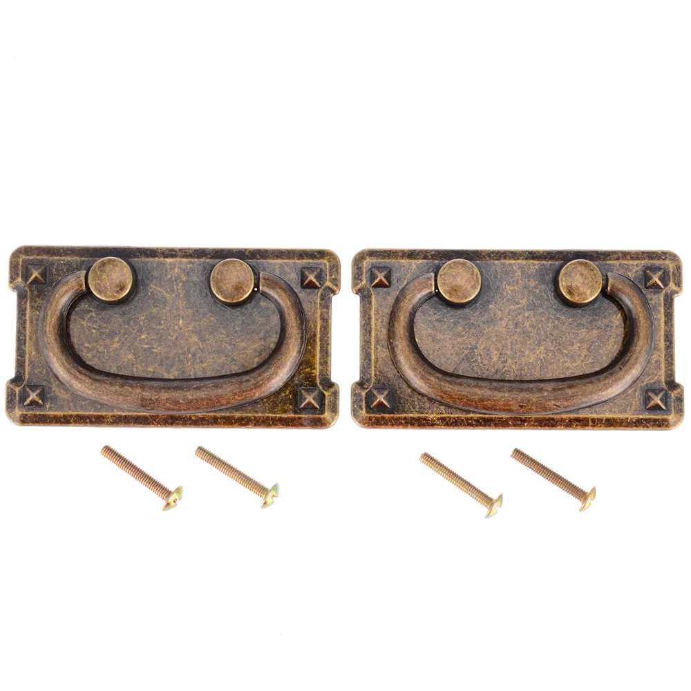 Mayitr 2 Set Antique Bronze Door Handle Cupboard Drawer Cabinet Drop Handle Knob With Screws For Home Furniture Hardware Mayitr 2 Set Antique Bronze Door Handle Cupboard Drawer Cabinet Drop Handle Knob With Screws For Home Furniture Hardware